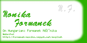 monika formanek business card